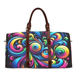 Vivid Motion Swirl Waterproof Duffel Bag
