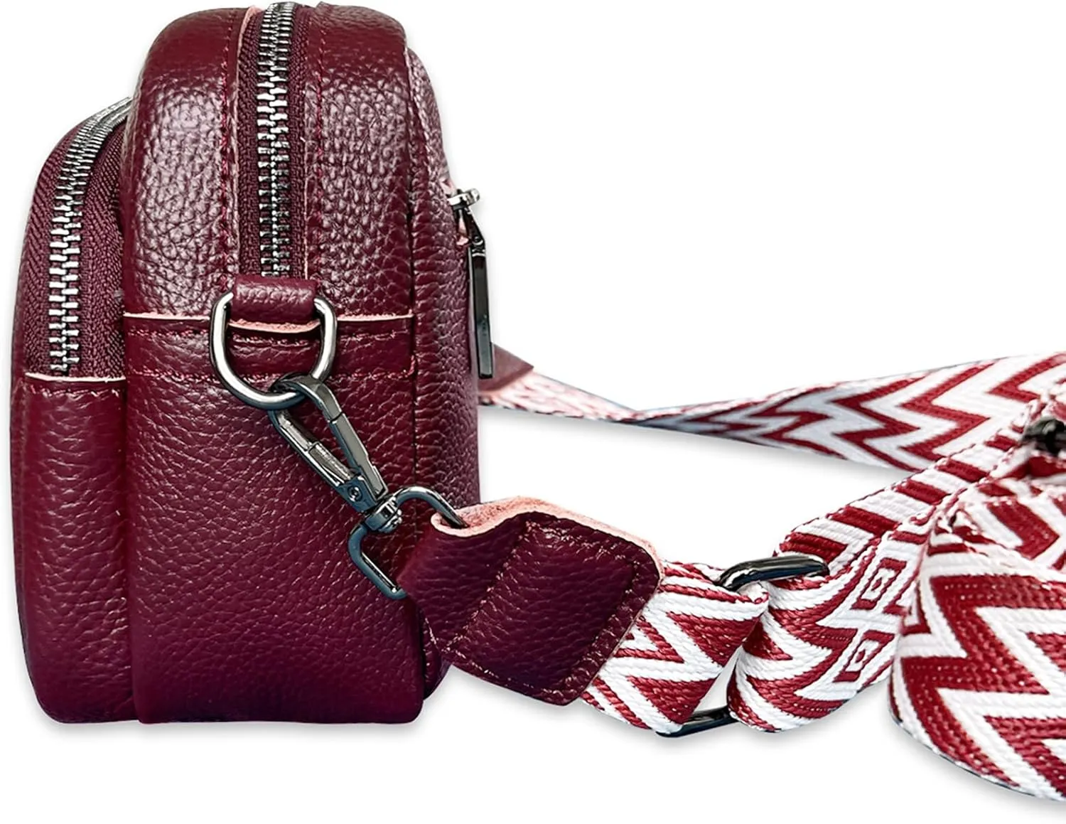 VODIU Crossbody Bags for Women Purses Handbags Leather Shoulder Bag with Guitar Strap Cross Body Bag for Woman Trendy Purse
