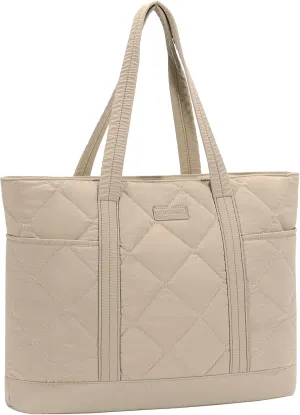 VX VONXURY Tote Bag for Women,Puffer Handbag with Multi Pockets Large Quilted Shoulder Bag For Daily Travel