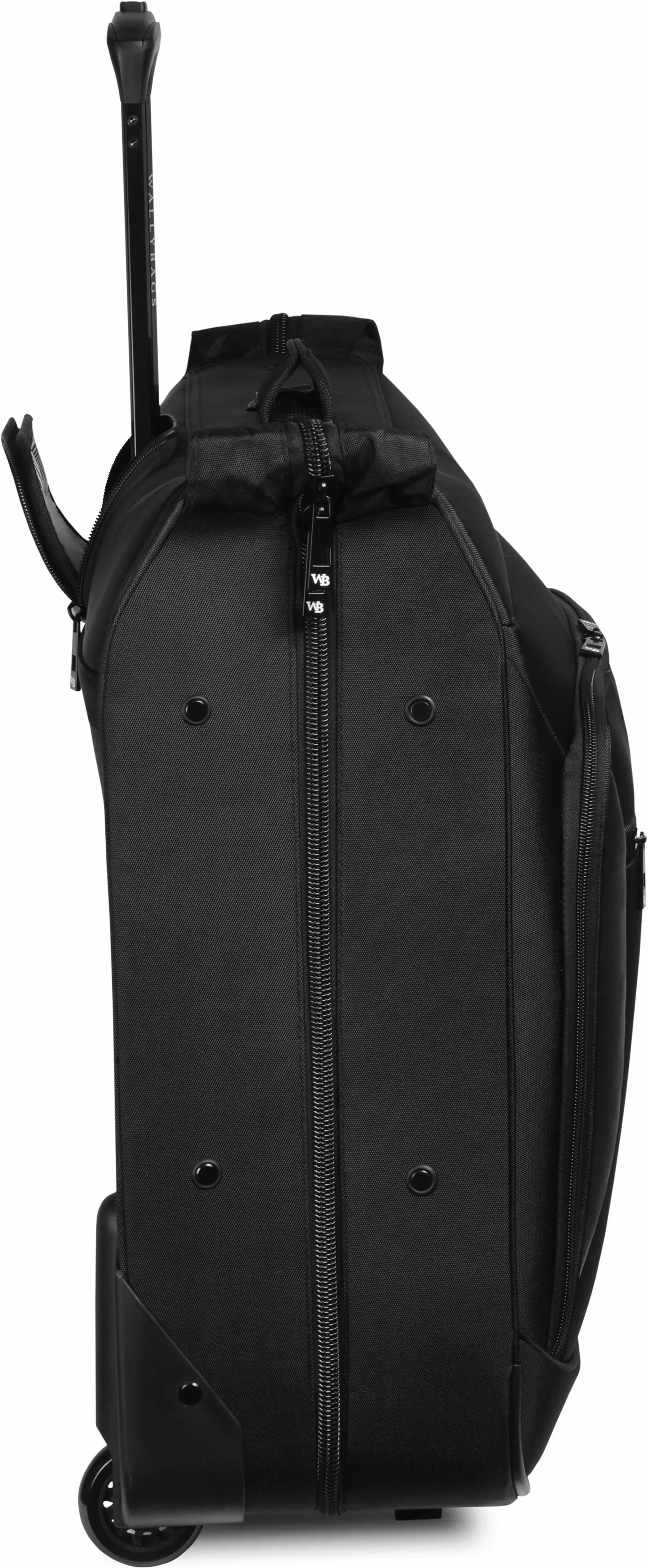 WallyBags® 45” Premium Rolling Garment Bag with multiple pockets Black One Size U4