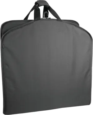 WallyBags 45" Deluxe Slim Travel Garment Bag with Accessory Pocket, Black, Inch U1