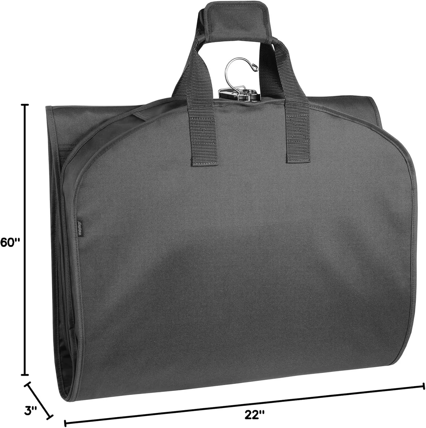 WallyBags® 60” Premium Tri-Fold Travel Garment Bag with exterior pocket