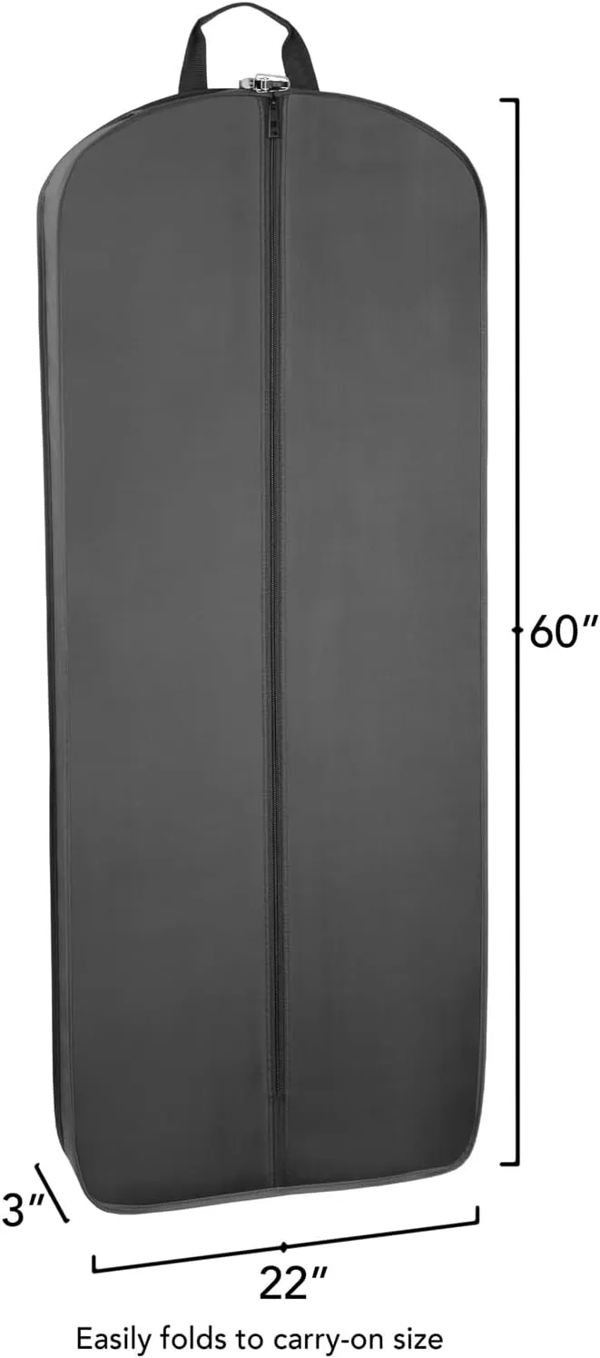 WallyBags® 60” Premium Tri-Fold Travel Garment Bag with exterior pocket