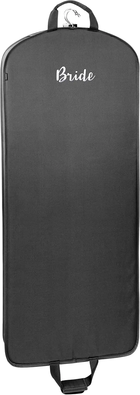 WallyBags Deluxe Travel Garment Bag, Black-B1, 60-Inch