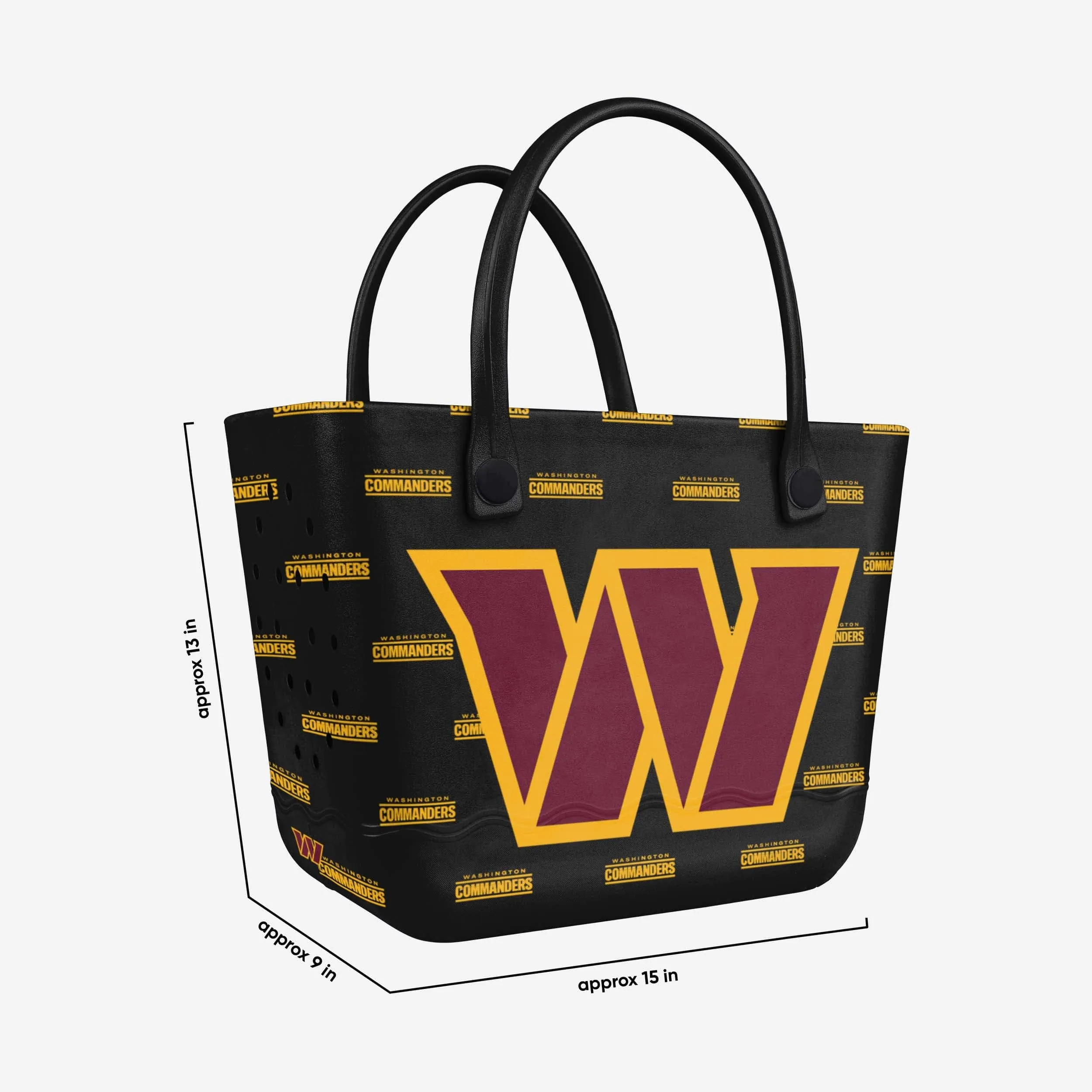 Washington Commanders Big Logo Mini Print Tailgate Tote Bag
