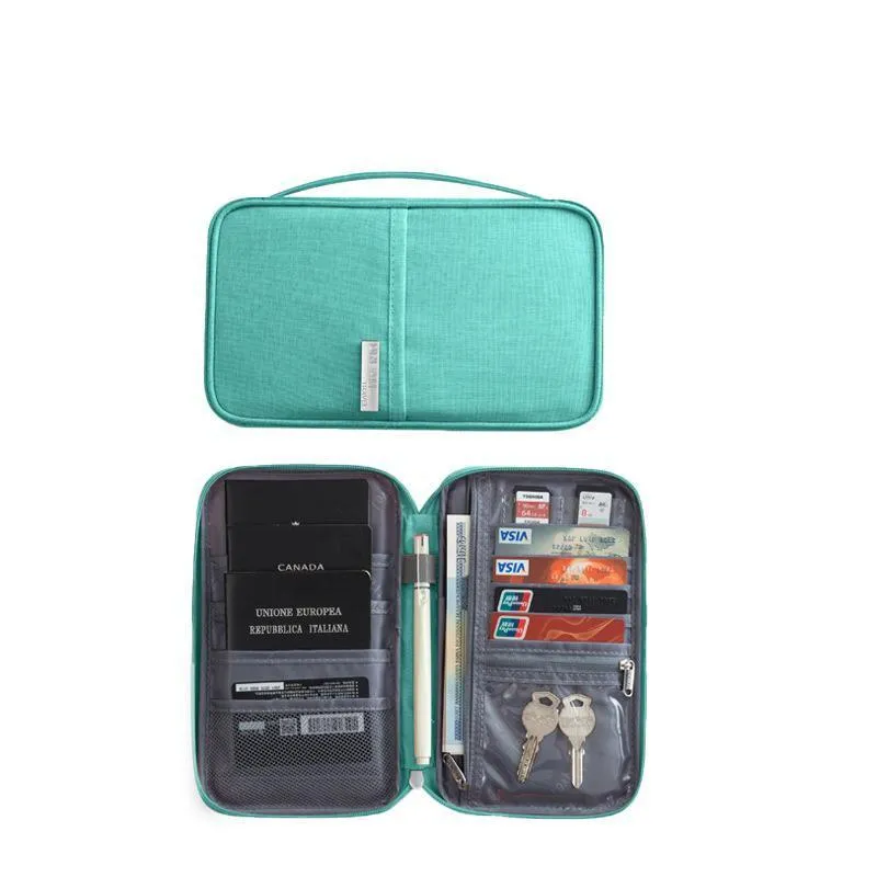 Waterproof Passport Holder Travel Document Wallet RFID Bag Family Case Organizer S