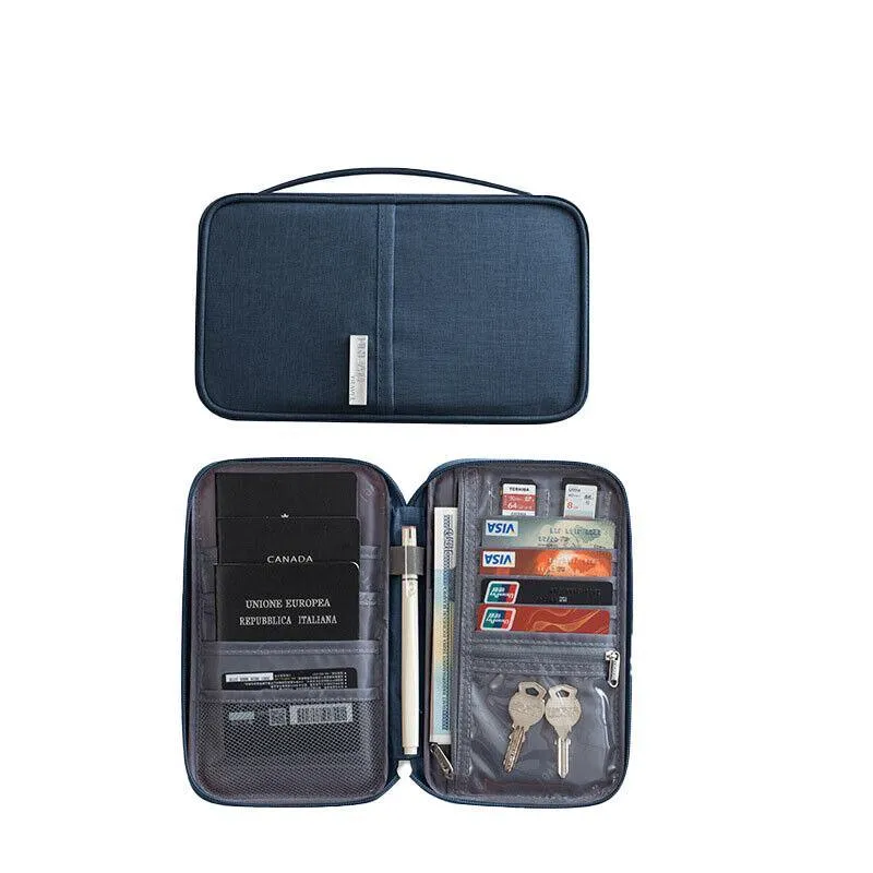 Waterproof Passport Holder Travel Document Wallet RFID Bag Family Case Organizer S