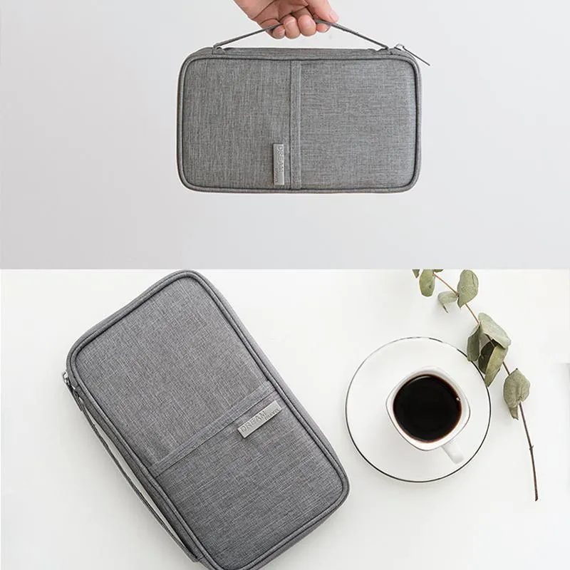 Waterproof Passport Holder Travel Document Wallet RFID Bag Family Case Organizer S