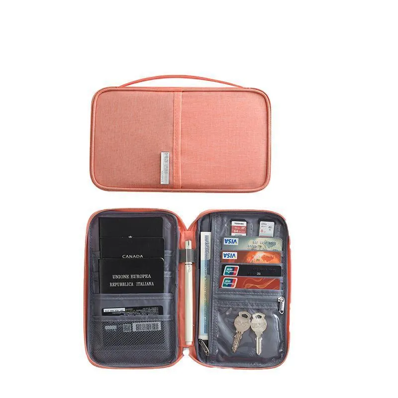 Waterproof Passport Holder Travel Document Wallet RFID Bag Family Case Organizer S