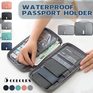 Waterproof Passport Holder Travel Document Wallet RFID Bag Family Case Organizer S