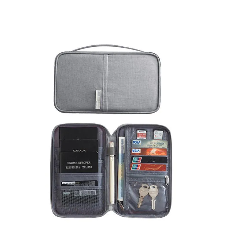 Waterproof Passport Holder Travel Document Wallet RFID Bag Family Case Organizer S