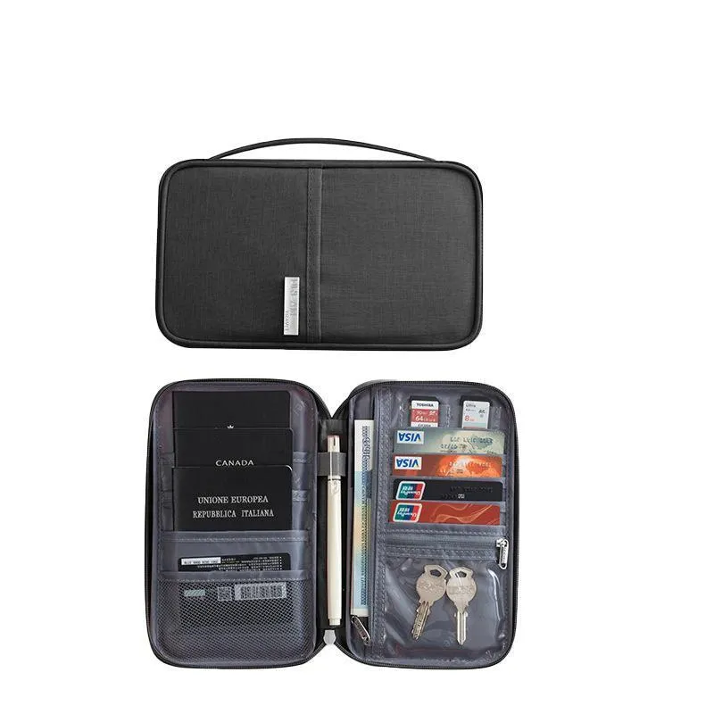Waterproof Passport Holder Travel Document Wallet RFID Bag Family Case Organizer S