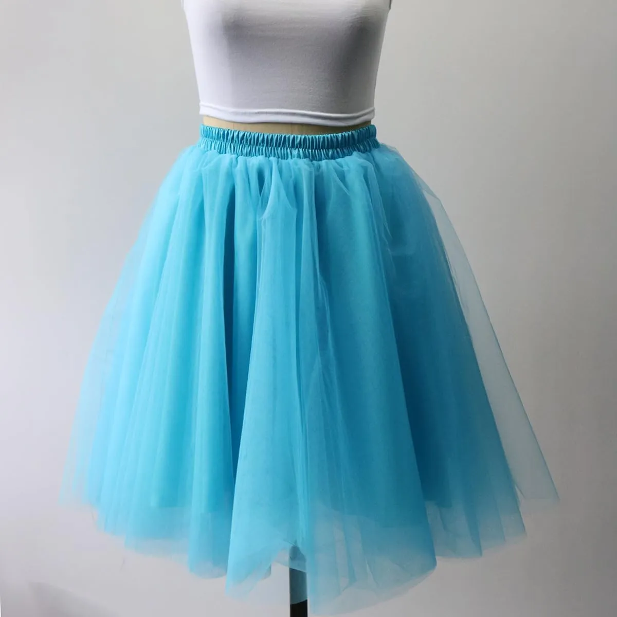WDPL Adult A-line Tulle Skirt Bridesmaid Petticoat Tutu for Women