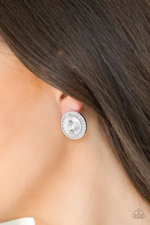 What Should I BLING? - White Post Earrings