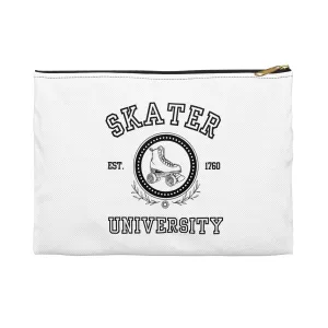 White Skater University Accessory Pouch