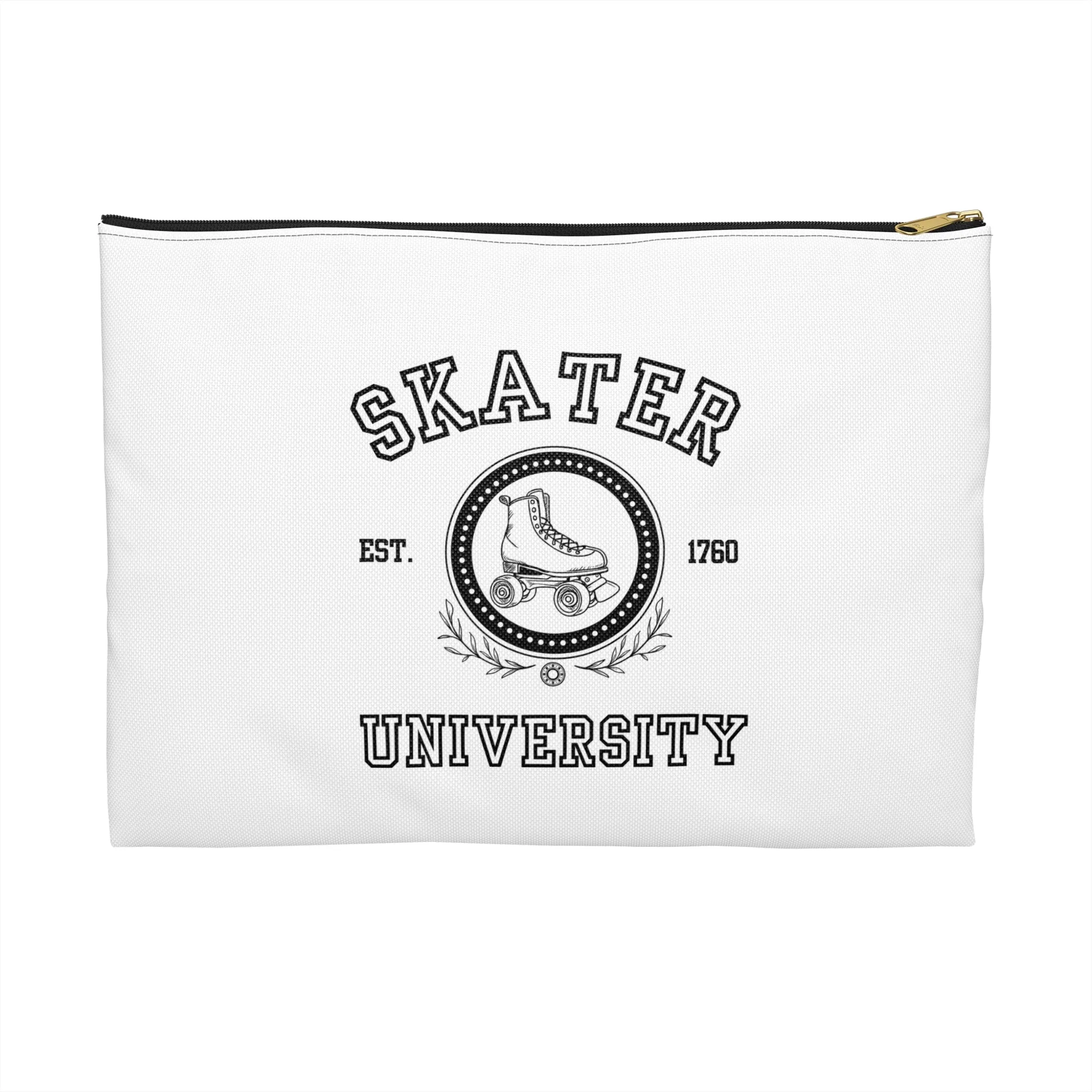 White Skater University Accessory Pouch