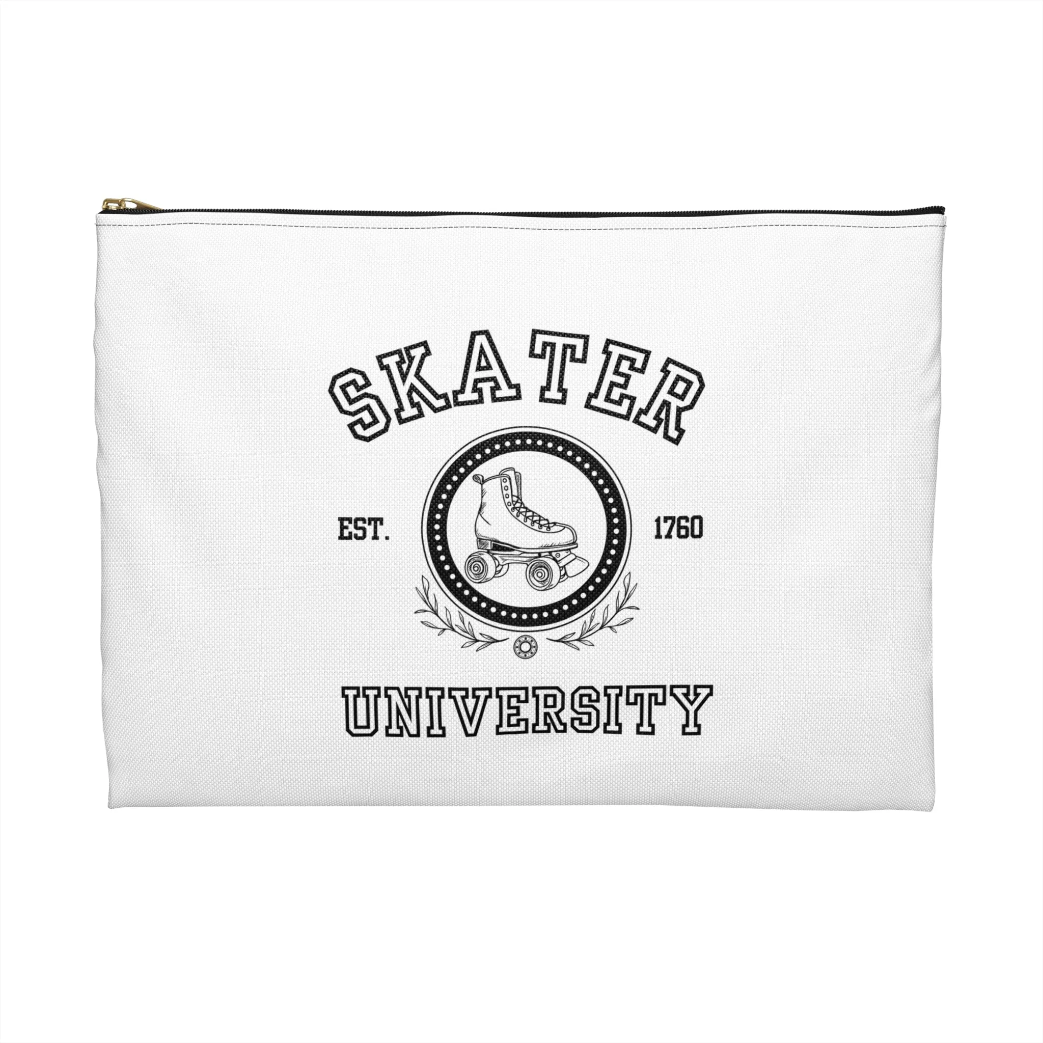 White Skater University Accessory Pouch