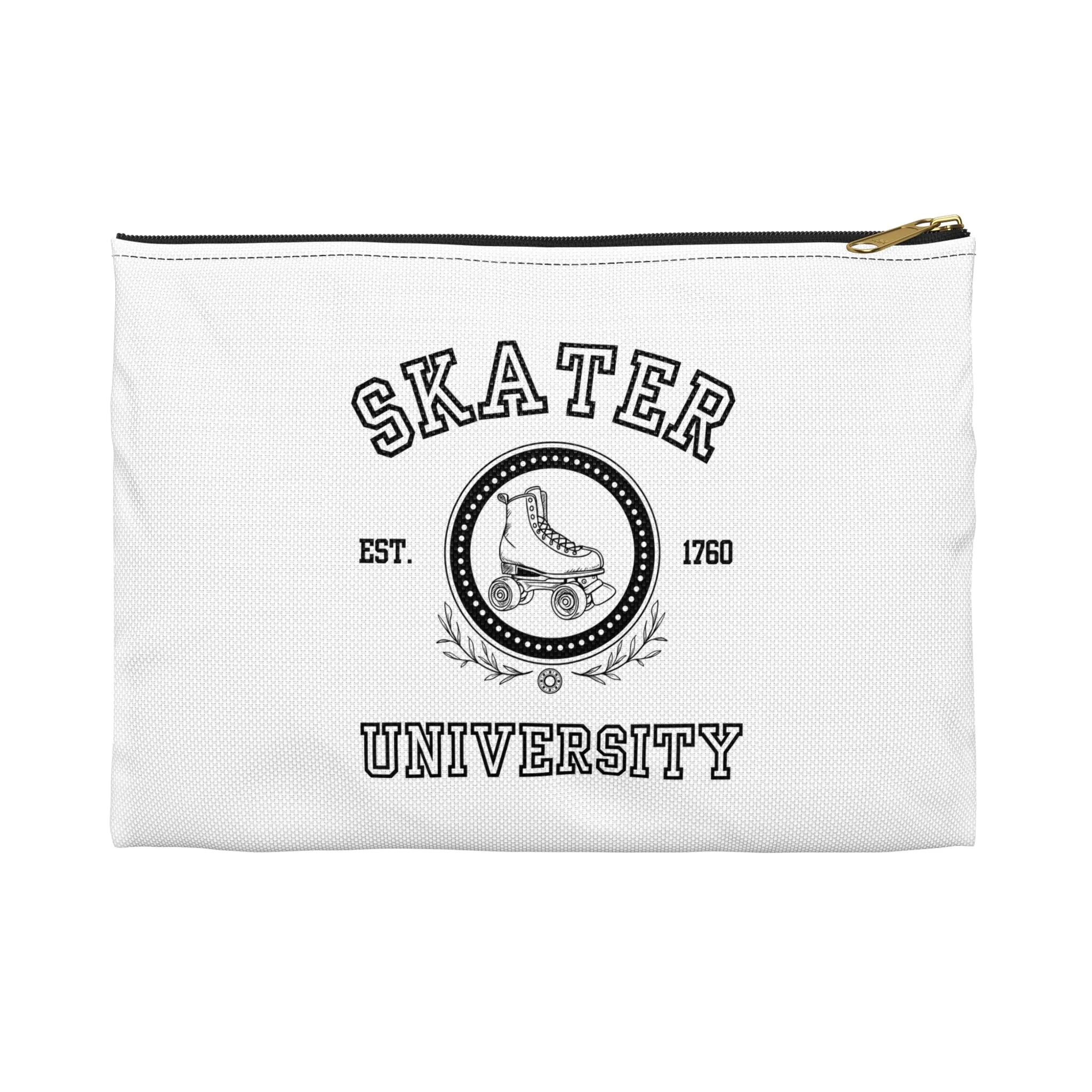 White Skater University Accessory Pouch