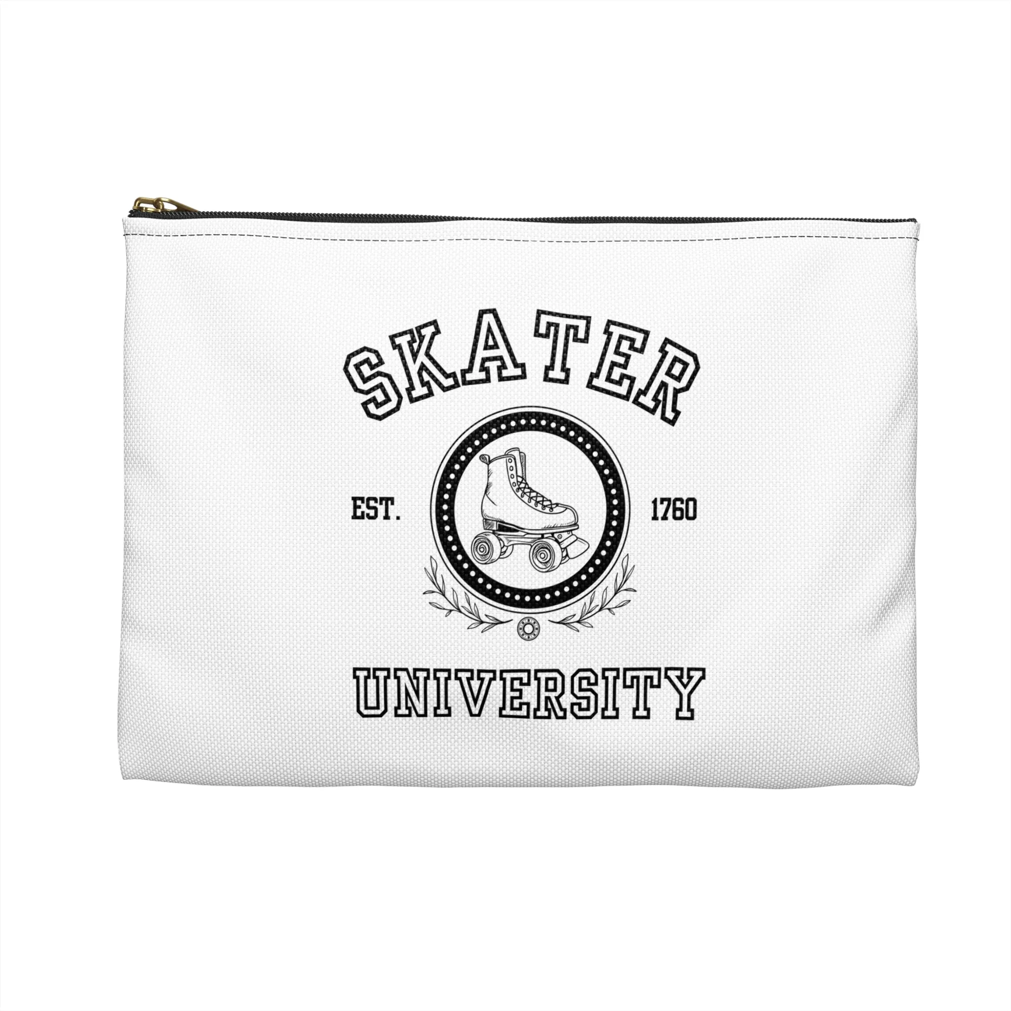 White Skater University Accessory Pouch