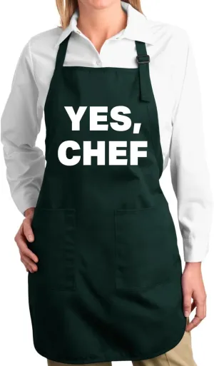 Wild Bobby YES CHEF Iconic Pop TV Quote Pop Culture Graphic Apron with Pockets