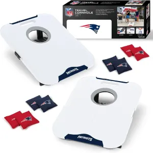 Wild Sports NFL Pro Football All-Weather Cornhole Set - Travel Bean Bag Toss Set Includes 8 Bean Bags