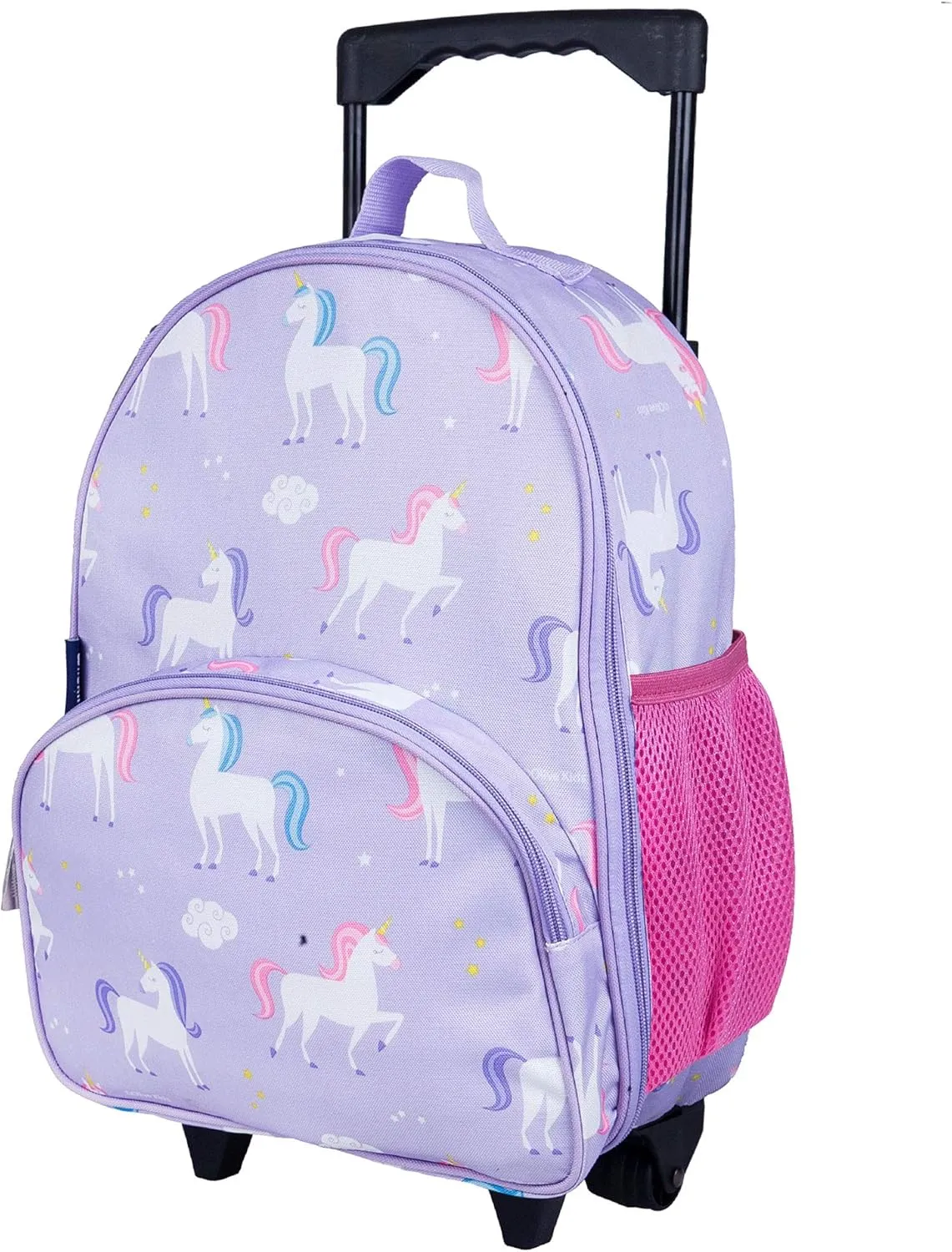Wildkin Kids Rolling Luggage – Carry-On Size for School & Overnight Travel