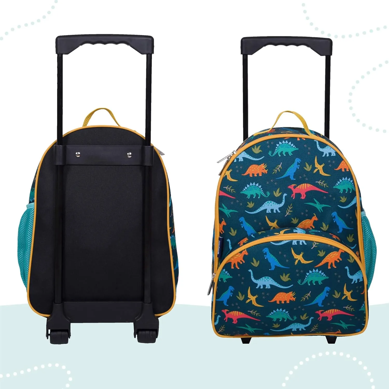 Wildkin Kids Rolling Luggage – Carry-On Size for School & Overnight Travel