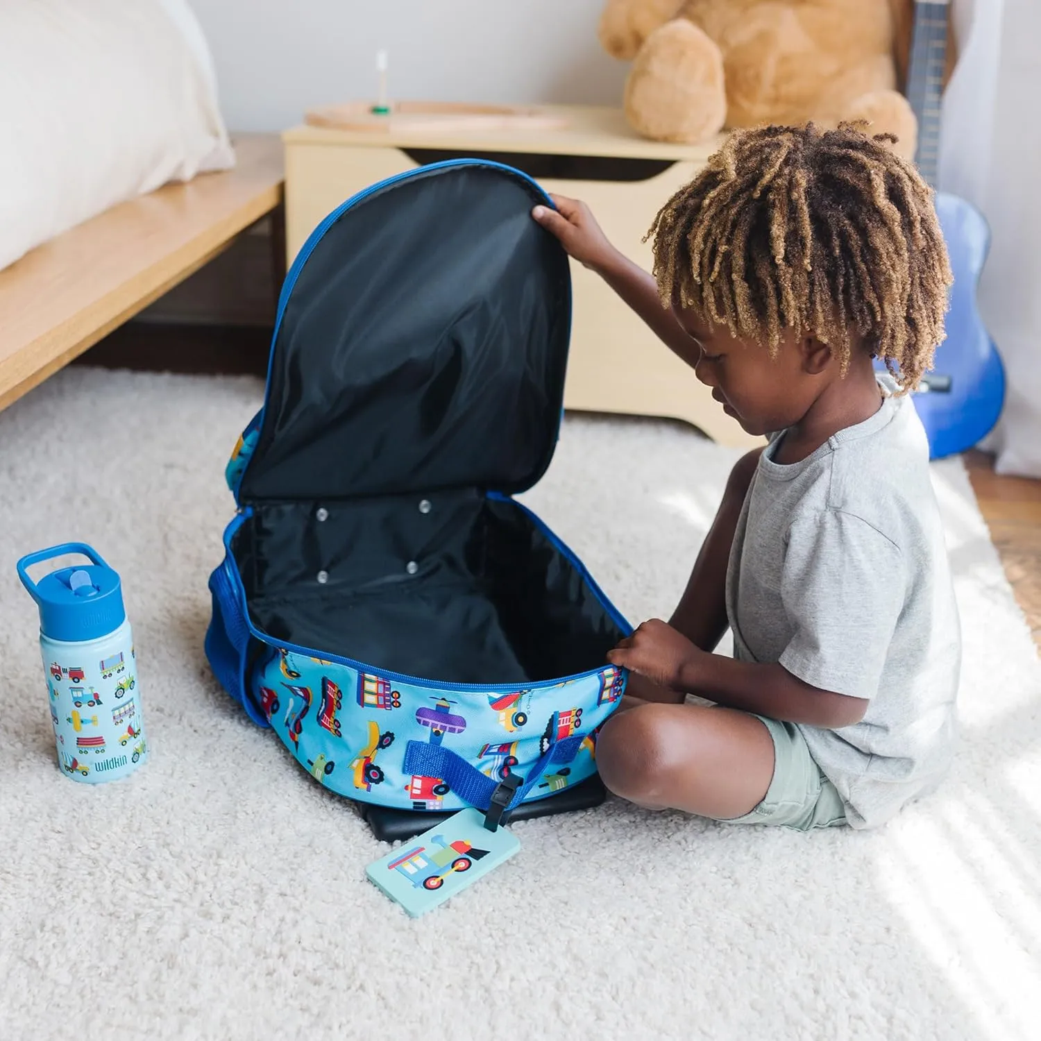 Wildkin Kids Rolling Luggage – Carry-On Size for School & Overnight Travel