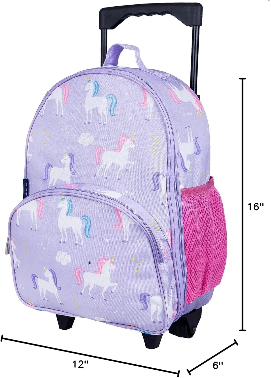 Wildkin Kids Rolling Luggage – Carry-On Size for School & Overnight Travel