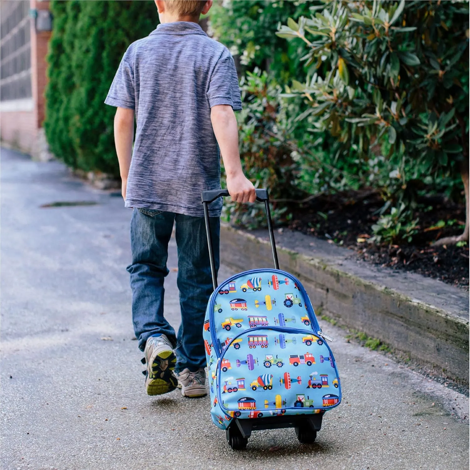 Wildkin Kids Rolling Luggage – Carry-On Size for School & Overnight Travel