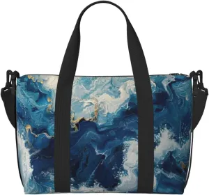 Within The Tides Print Hand Travel Bag,Gym Bag,Weekend Travel Overnight Bag,Tote Bag Sports Bag For Women Men
