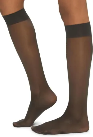 Wolford Satin Touch 20 Knee-Highs for Women Silky Smooth Sheer Socks with Elegant Sheen Comfortable Fit for All-Day Wear