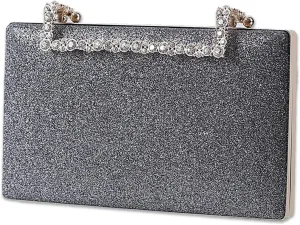 Women Clutch Purse Glitter Evening Bag Sequins Clutch Bag Sparkly Handbag Bridal Wedding Purse