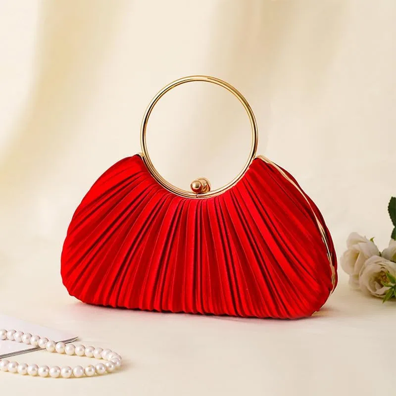 Women Evening Clutch Purse with Detachable Chain Shoulder Tote for Wedding Party Crossbody Handbags with Top Handle