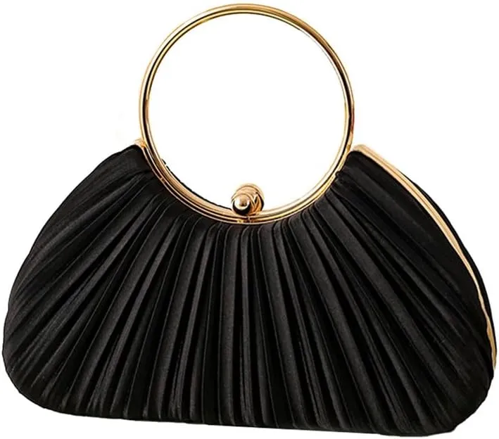 Women Evening Clutch Purse with Detachable Chain Shoulder Tote for Wedding Party Crossbody Handbags with Top Handle