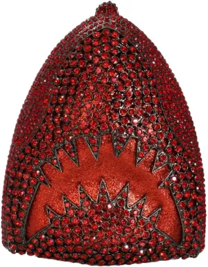 Women Rhinestone Evening Handbag Sparkling Unique Shark Head Design Clutch Trendy Glitter Shoulder Diamond Purse