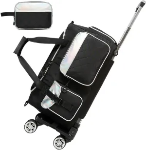 Women Rolling Duffle Bag with Wheels Carry On Duffle Bag with Wheels and Handle Weekender Bag for Women with Shoes Compartment Women Duffle Bag for Travel with Toiletry Bag