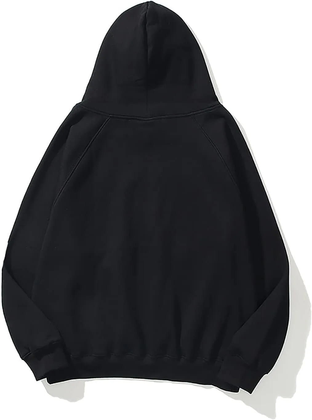 Women Solid Basic Loose Fleece Hoodies Sweatshirt Oversized Long Sleeve Drop Shoulder Kangaroo Pockets Pullovers Top