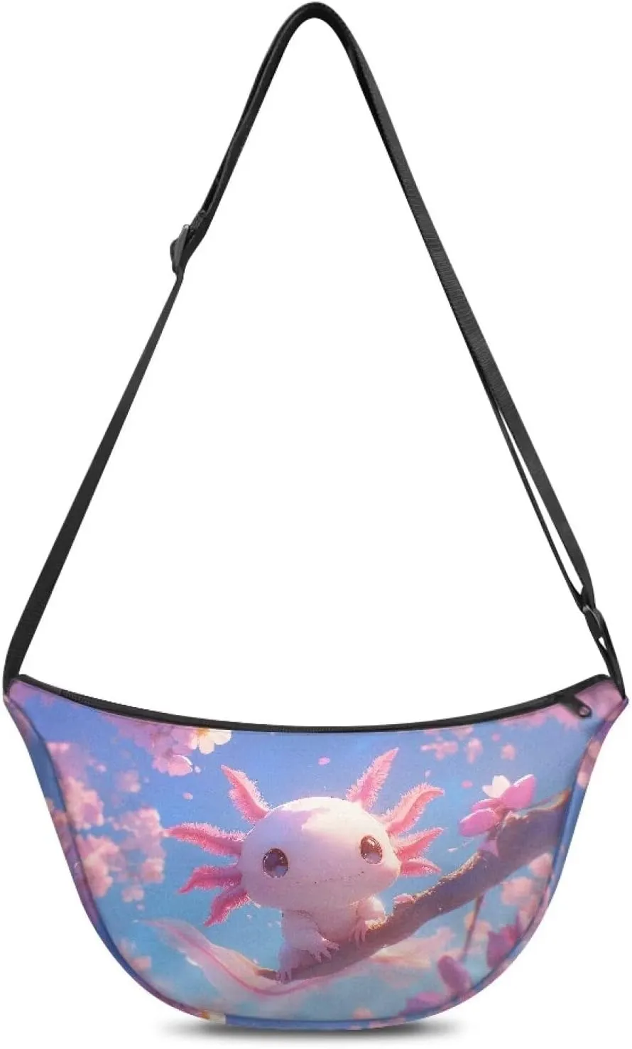 Women Trendy Crossbody Bag Men Lightweight Sling Crescent Purses with Adjustable Strap Fanny Packs Casual Handbag