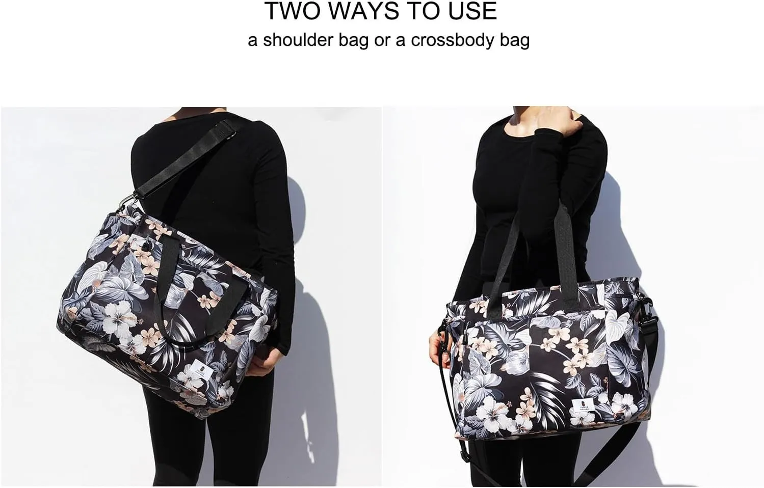 Women Weekender Overnight Travel Shoulder Bag Overnight Carry-on Duffel Gym Tote Luggage