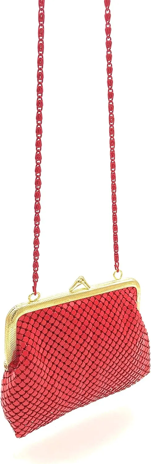 Women XX-Small Clutch Metal Mesh Evening Purse