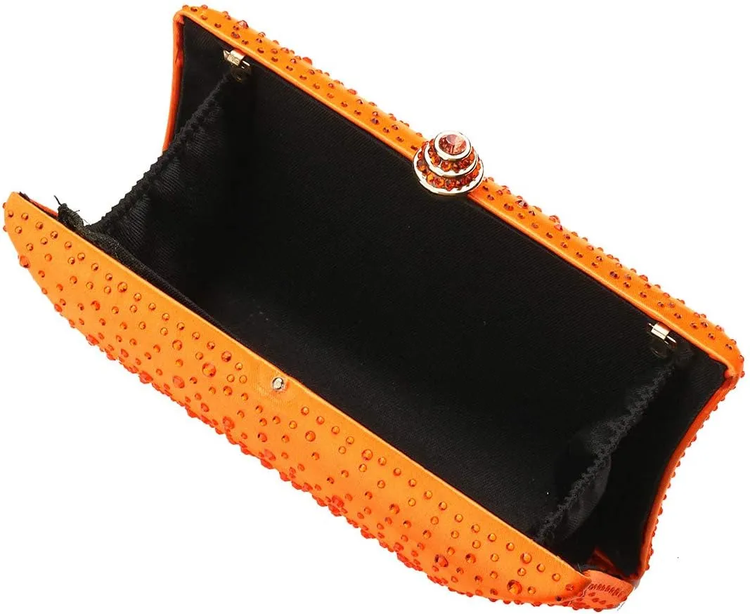 Women's Evening Bag Sparkling Rhinestone Wedding Evening Party Clutch Handbag Purse Chain Shoulder Crossbody Bag