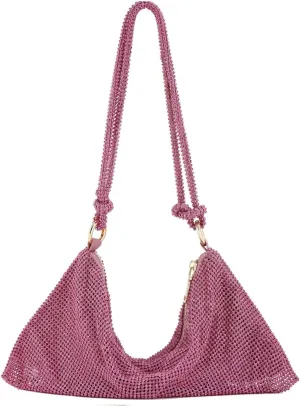 Women's Evening Bag Sparkly Rhinestone Purse Bling Chain Clutch Purse