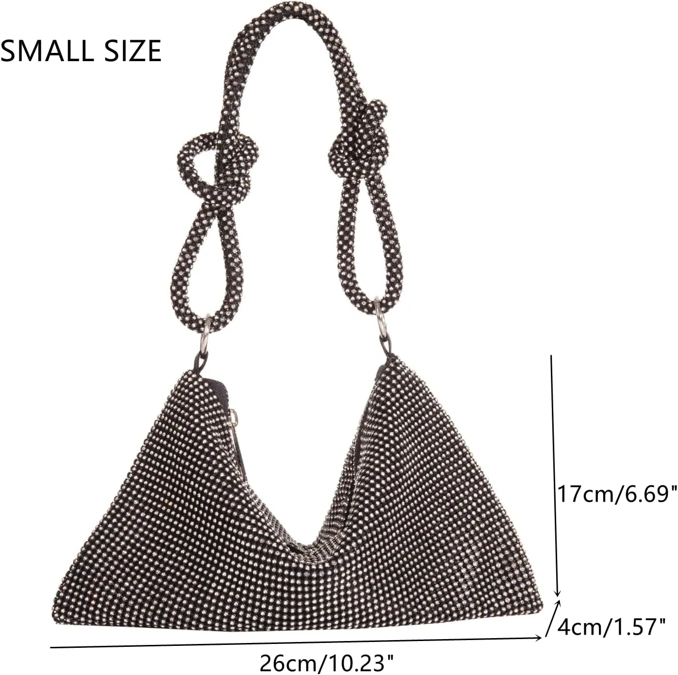 Women's Evening Bag Sparkly Rhinestone Purse Bling Chain Clutch Purse