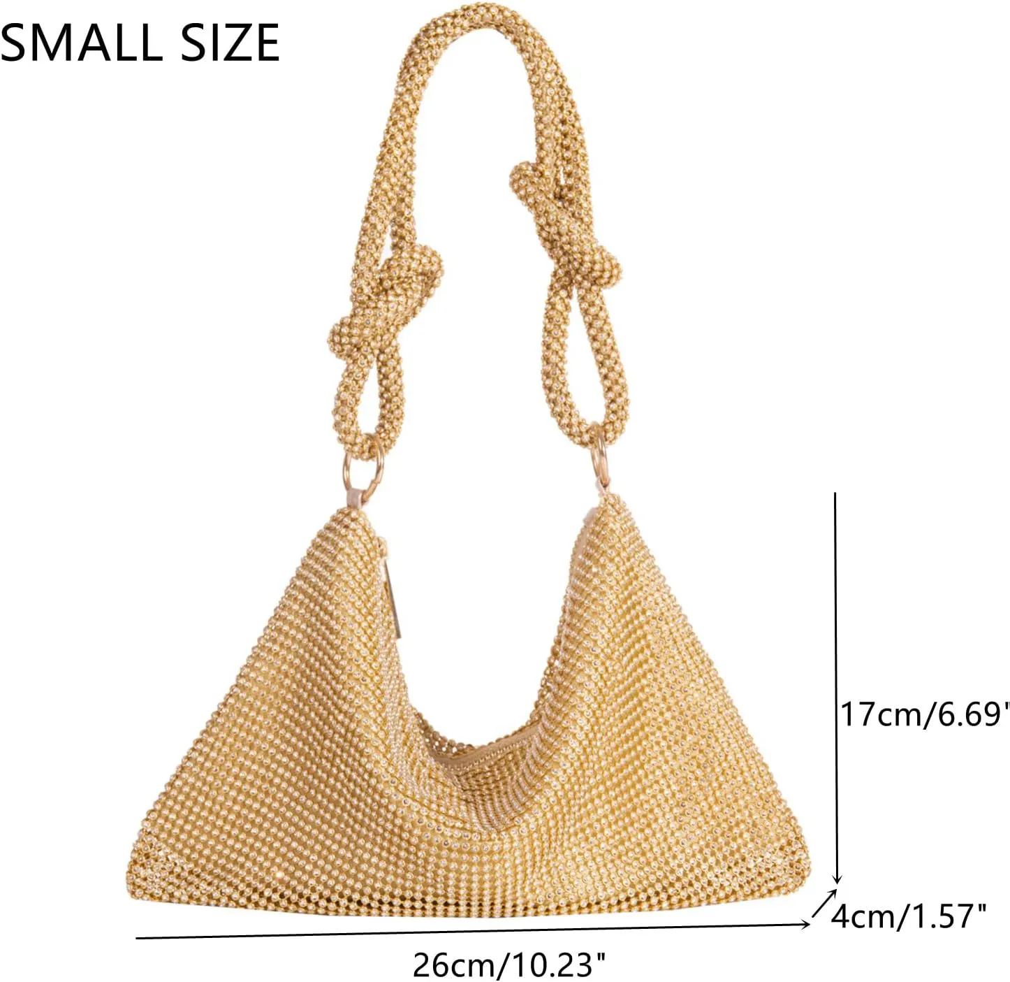 Women's Evening Bag Sparkly Rhinestone Purse Bling Chain Clutch Purse