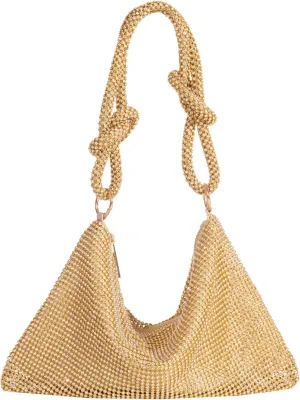 Women's Evening Bag Sparkly Rhinestone Purse Bling Chain Clutch Purse
