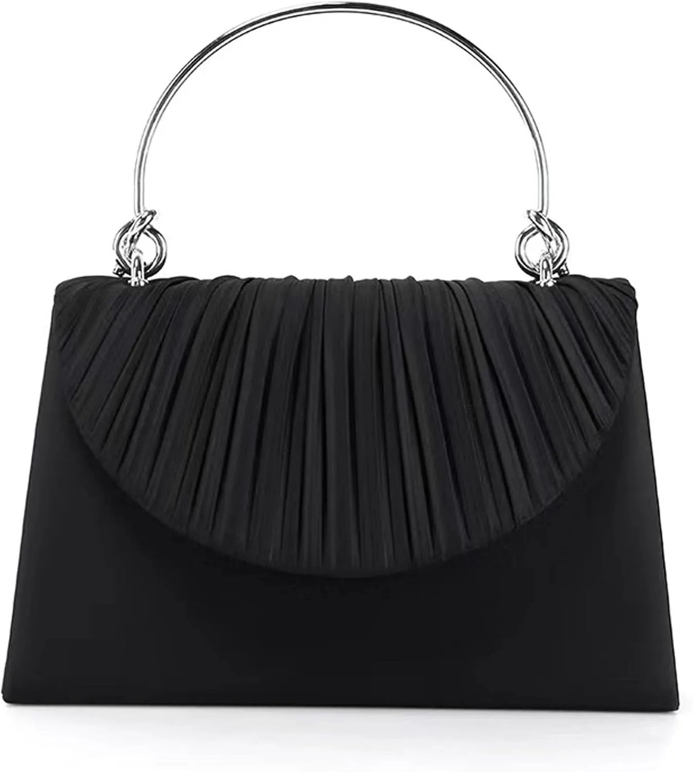 Women's Evening Handbags, Elegant Pleated Clutch Purse for Formal Prom Tea Party Wedding guest Cocktail Night Date