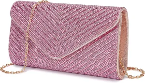 Women's Evening Handbags Envelope Clutch Purses Ladies Crossbody Bags Rhinestone Wedding Bag Shoulder Bag for Women