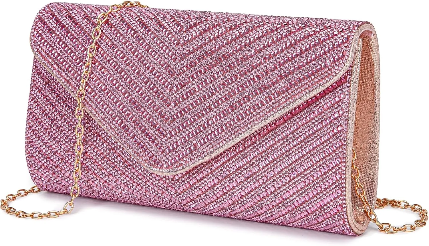 Women's Evening Handbags Envelope Clutch Purses Ladies Crossbody Bags Rhinestone Wedding Bag Shoulder Bag for Women