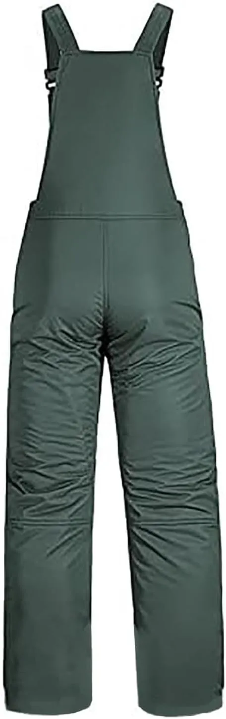 Women's Insulated Waterproof Ski Bib Overalls Snowboarding Pants Overalls Adjustable Shoulder Strap Jumpsuits